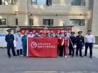 文明養(yǎng)犬，安全急救，我院與翡翠華庭社區(qū)開展文明城市共建活動！